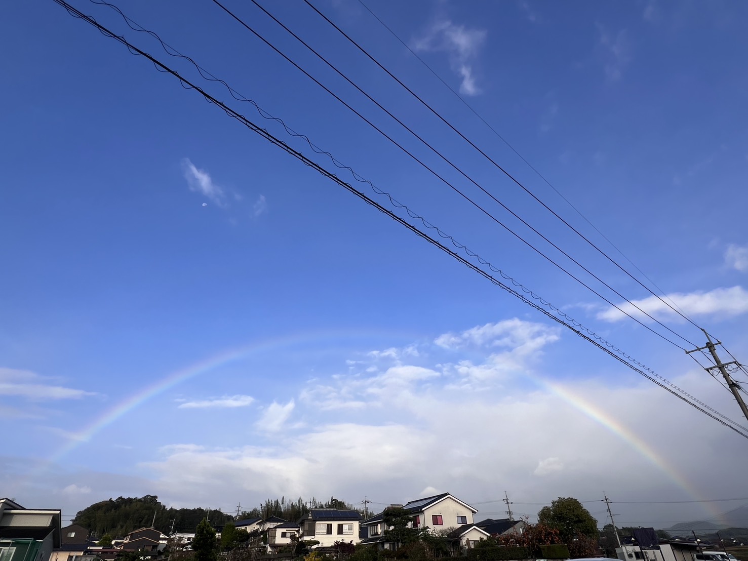キレイな虹が🌈