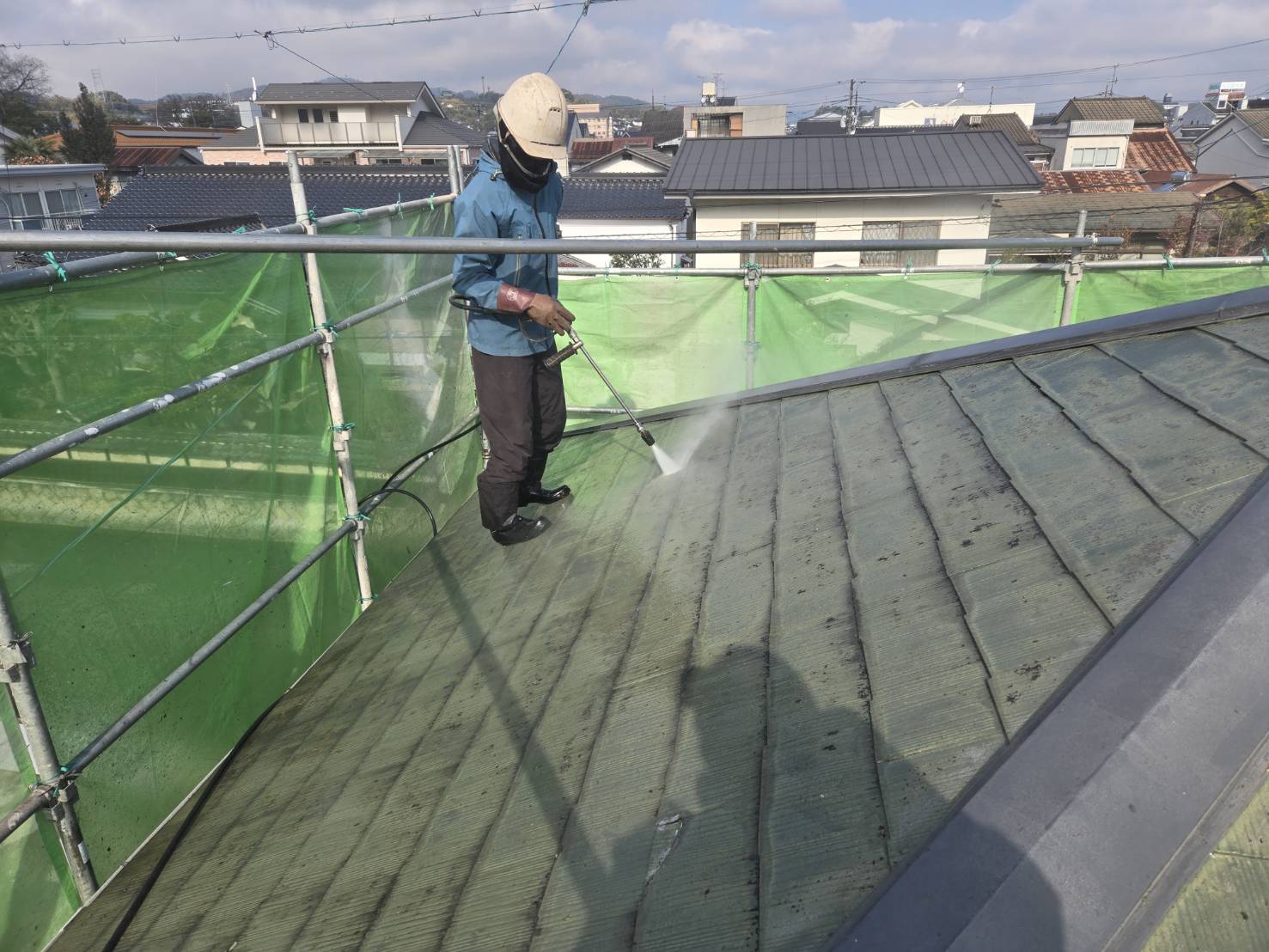 岡山県津山市　屋根塗装🌈